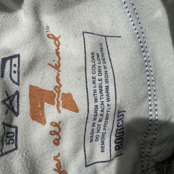 7 For All Mankind Jeans Womens 29 Blue Bootcut Leg Made USA Denim Casual - Picture 11 of 11